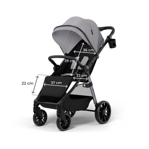 Wózek spacerowy Grande 2 moonlight grey Kinderkraft