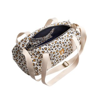 Lekka stylowa torba muślinowa w panterkę Leopard Sauthon