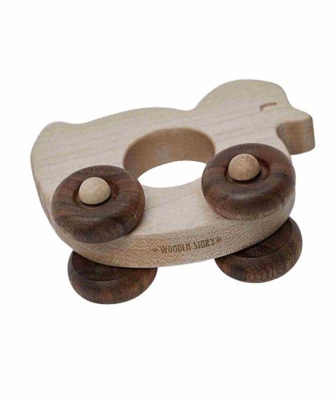 Wooden Story Drewniana Zabawka na Kółkach Kaczka