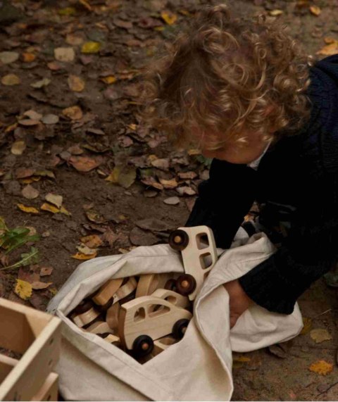 Wooden Story Drewniana Zabawka na Kółkach Lokomotywa