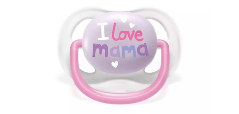 AVENT SCF080/02 Smoczek Ultra Air Happy 0-6M dziewczynka I love mama/motyl