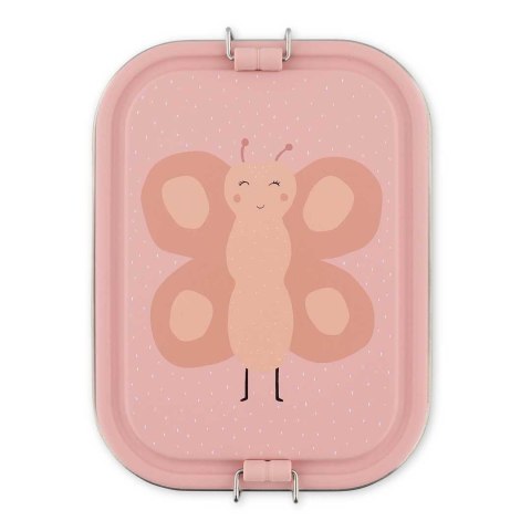 Duży stalowy lunch box - Motyl Trixie Baby