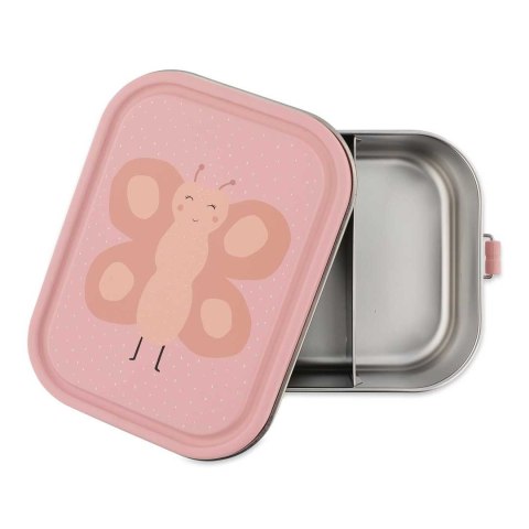 Duży stalowy lunch box - Motyl Trixie Baby