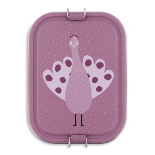 Duży stalowy lunch box - Paw Trixie Baby
