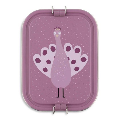 Duży stalowy lunch box - Paw Trixie Baby