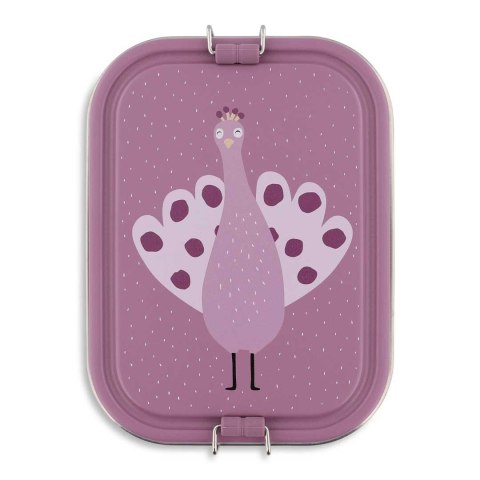 Duży stalowy lunch box - Paw Trixie Baby