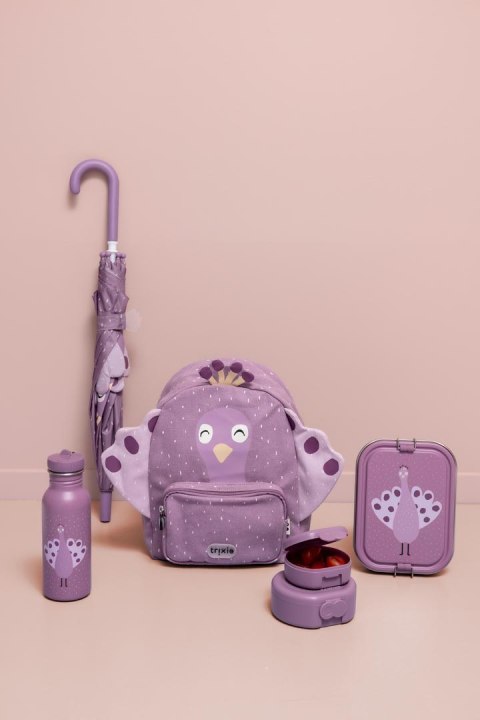 Duży stalowy lunch box - Paw Trixie Baby