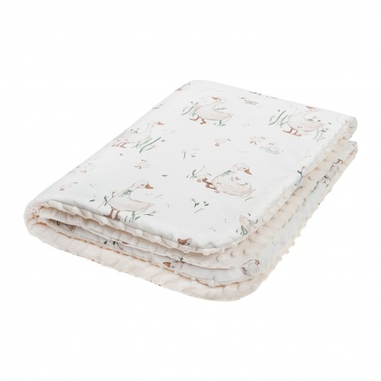 Kocyk Przedszkolaka Light bawełna minky 100x150 Gąski