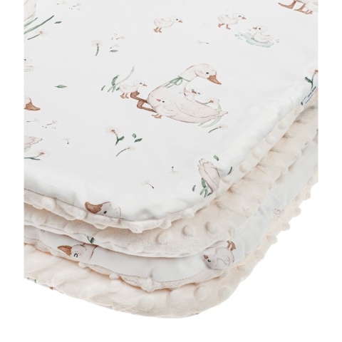 Kocyk Przedszkolaka Light bawełna minky 100x150 Gąski