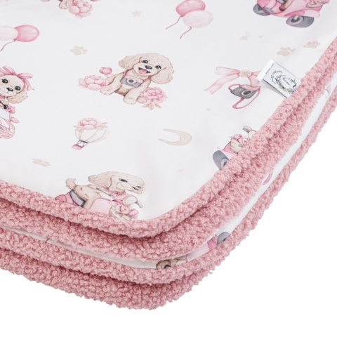 Kocyk dla Przedszkolaka Light bawełna - boucle100x150 cm Bianca