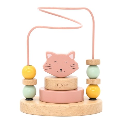 Labirynt z drewnianymi koralikami - Kot Trixie Baby