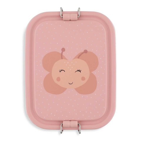 Mały stalowy lunch box - Motyl Trixie Baby