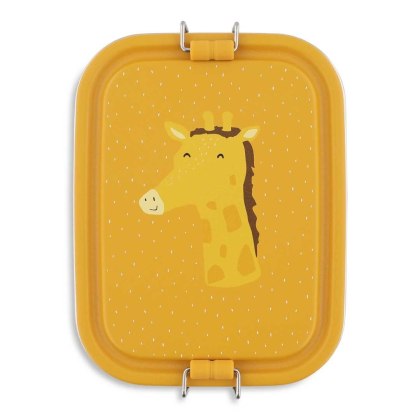 Mały stalowy lunch box - Żyrafa Trixie Baby