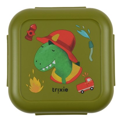 Pojemnik na przekąski z klipsami - Strażak Dino