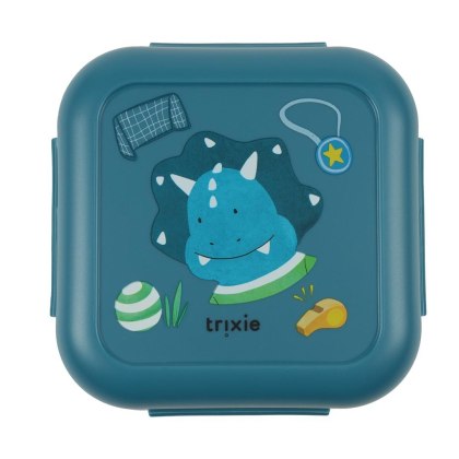Pojemnik na przekąski z klipsami - Triceratops Sportowiec