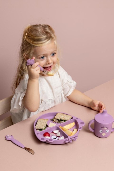 Silikonowy Talerz Trójdzielny z Przyssawką - Paw Trixie Baby