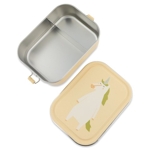 Duży stalowy lunch box - Jednorożec Trixie Baby