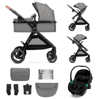 Wózek wielofunkcyjny ESME Pro 3w1 Moonlight Grey + Mink Pro 2 Kinderkraft