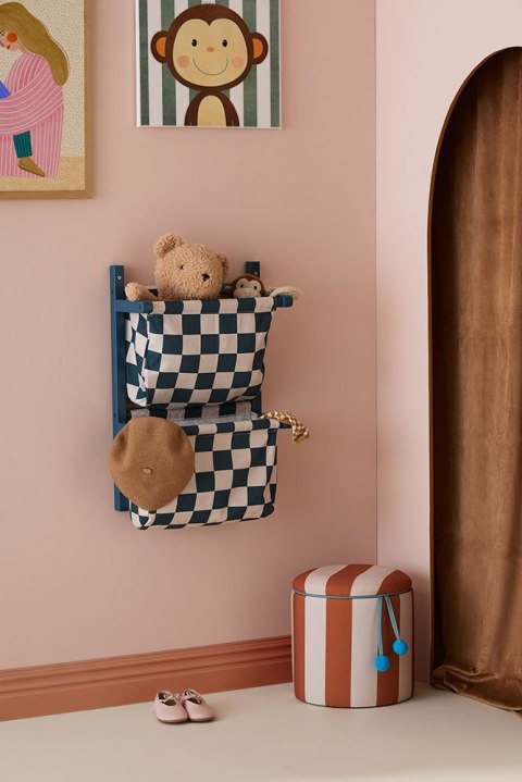 Kid's Concept - pufa cylindryczna ze schowkiem, brązowy
