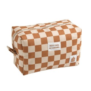 Kosmetyczka bawełniana w kratkę Petit Chou Sauthon