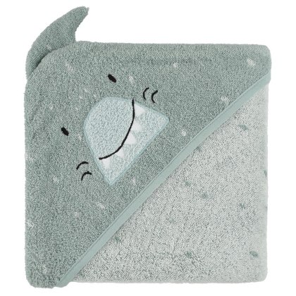 Ręcznik Kąpielowy z Kapturem 75 x 75 cm - Rekin Trixie Baby