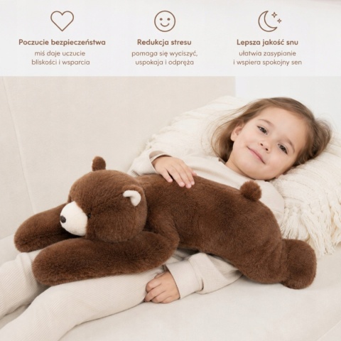 Pluszak obciążeniowy Miś Balboa 65 cm 2,5 kg Woopie Przytulanka sensoryczna