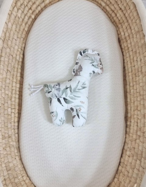 Konik LUCKY miękka maskotka z bawełny dla niemowląt - Woodland olive