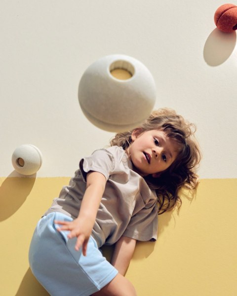 MODU - Foam Ball piłka piankowa, sand grey / honey yellow