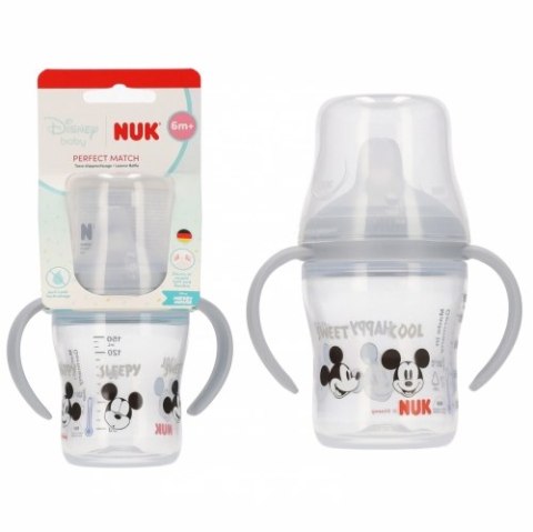 Nuk Butelka z uchwytami 150ml 6m+ Miki