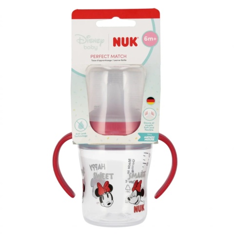 Nuk Butelka 150ml z uchwytami 6m+ Minnie
