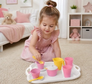 Zestaw kawowy z tacą Ice Cream Party Time Wader