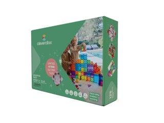 CLEVERCLIXX - kocki magnetyczne Inventive Pack Intense - 110 el. + 15 el. gratis