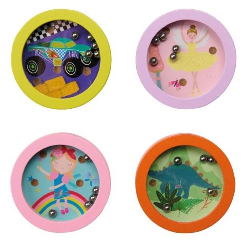 Floss & Rock Gra zręcznościowa "Kuleczka do dołeczka" - box 24 sztuki (Tęczowe Wróżki, Baletnice, Auta, Dinozaury)