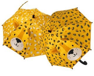 Parasolka Zmieniająca Kolory z Okienkiem 3D Leopard