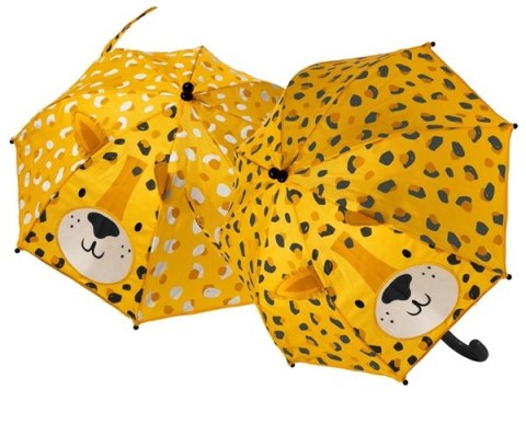 Parasolka Zmieniająca Kolory z Okienkiem 3D Leopard
