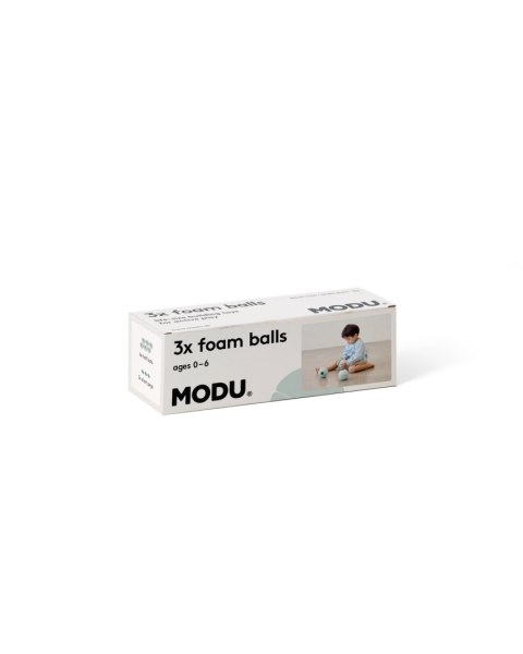 MODU - Foam Balls zestaw 3 piłek piankowych, ocean mint / forest green