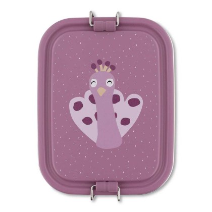 Mały stalowy lunch box - Paw Trixie Baby