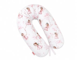 Poduszka ciążowa Longer dla kobiet w ciąży do spania + zdejmowana poszewka - Blossom Fairies