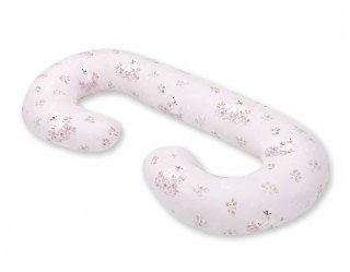 Poduszka ciążowa typu C dla kobiet w ciąży do spania karmienia + zdejmowana poszewka - Little Swans