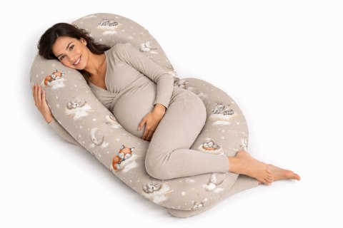 Poduszka ciążowa typu C dla kobiet w ciąży do spania karmienia+ zdejmowana poszewka Twinkle Woodland