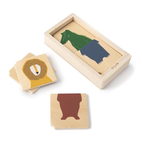 Drewniane Puzzle Zwierzęce Kombinacje - Trixie Baby