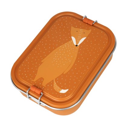Duży stalowy lunch box - Lis Trixie Baby