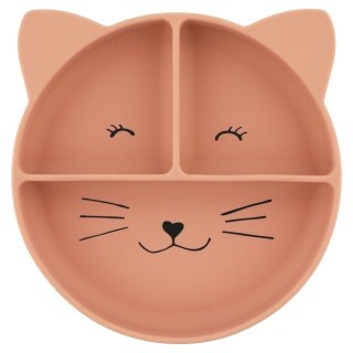 Silikonowy Talerz Trójdzielny z Przyssawką - Kot Trixie Baby