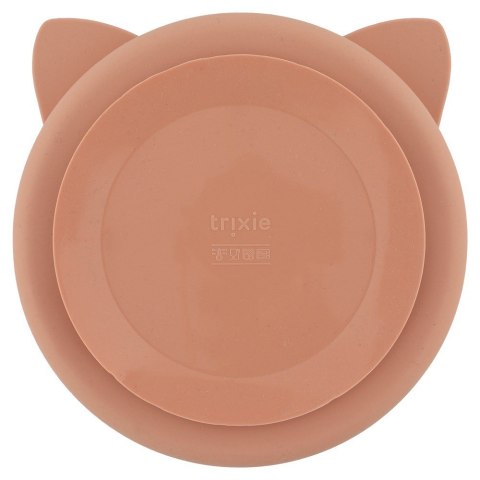 Silikonowy Talerz Trójdzielny z Przyssawką - Kot Trixie Baby