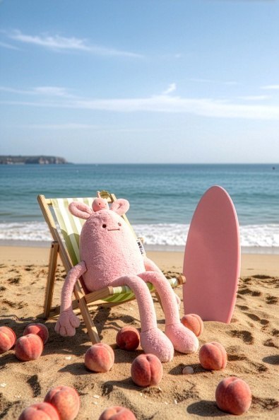 DOUDOU - MIAM! Taylor Peach, 60 cm, różowa brzoskwinia