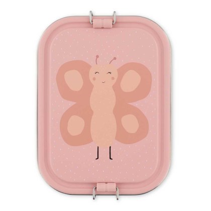 Duży stalowy lunch box - Motyl Trixie Baby