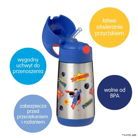 Bidon termiczny 350 ml Superman b.box