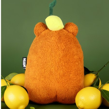 DOUDOU - MIAM! John Lemon, 60 cm, pomarańczowa cytryna