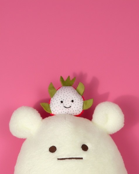 DOUDOU - MIAM! Smoczy Owoc No Name, 60 cm, biały