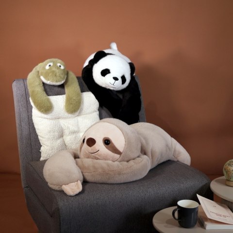 DOUDOU - obciążeniowa pluszowa panda Podcoll Histoire d'Ours, 75 cm, czarno-biały